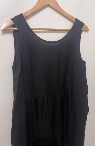 MADISON THE LABEL Boho Black Linen Blend Wide Leg Jumpsuit. Size S. NWT - Picture 8 of 13