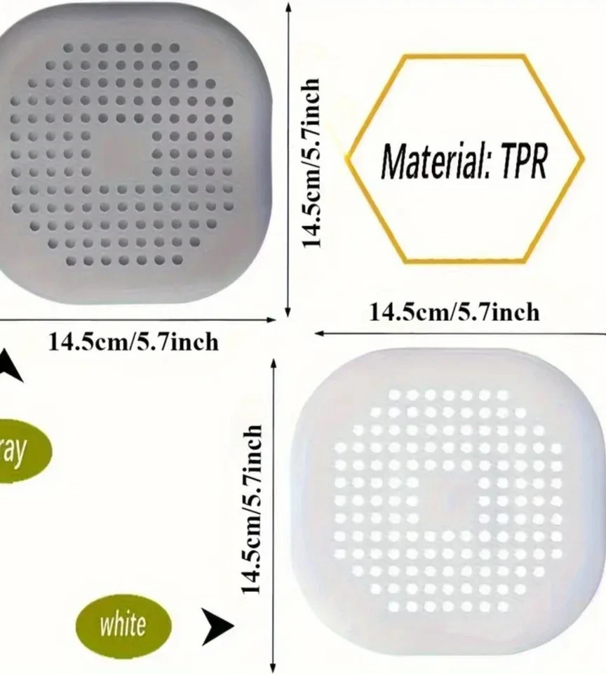 2 Stück Abflusssieb Silikon, Abflusssieb Dusche Haarfänger Badewanne Abflussabde - Bild 3 von 4