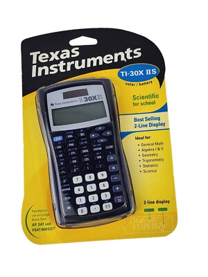 NEW Texas Instruments TI-30X IIS Scientific Calculator 2 Line Screen Solar NIP