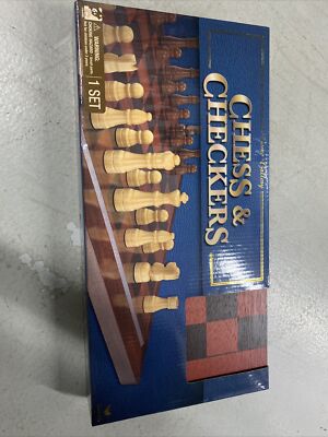 Game Gallery Chess & Checkers Wood Set New | eBay