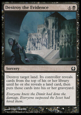 MTG Magic the Gathering Destroy the Evidence (64/286) Return to Ravnica NM