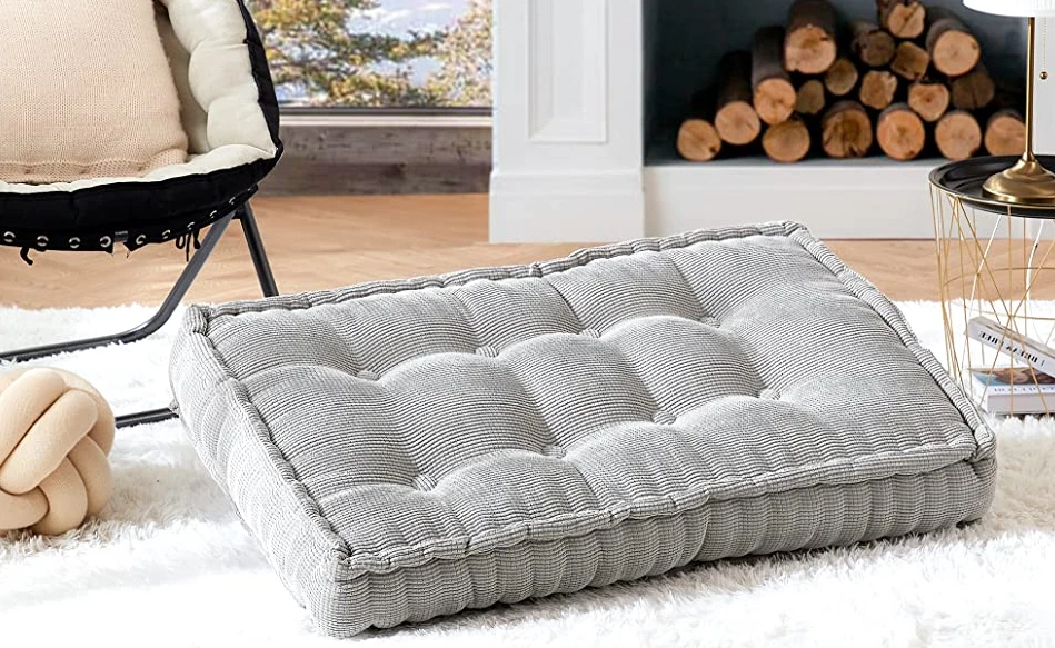 Floor Pillow Cushion Tufted Thick Oversized Dorm Living Room