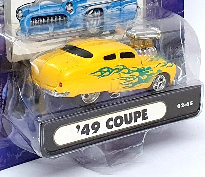 Muscle Machines 1/64 Scale 71151 02-65 - 1949 Mercury Coupe - Yellow/Green - Image 3 of 4