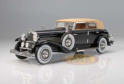 1932 Duesenberg Model J Torpedo Berline Rollston - Black 1:43 Kess Scale Models