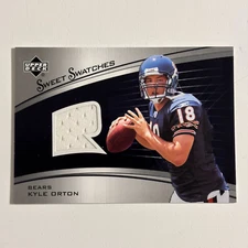 2005 Upper Deck Sweet Spot Sweet Swatches Rookies Kyle Orton #SR-KO RC