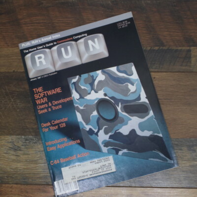 RUN: Commodore 64 Magazine [January:1987] The Software War | eBay