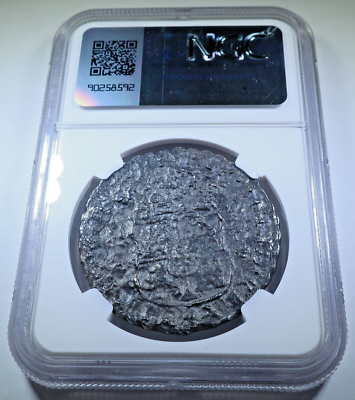 NGC Hollandia 1740 Spanish Mexico Silver 8 Reales Pirate Treasure