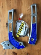 YAMAHA WR 125   2006-2021  ACERBIS  FRAME GUARDS PROTECTORS SILVER/BLUE