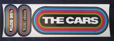 The Cars & Wang Chung Original KLOS 95.5 Retro 80's Rainbow Bumper Sticker Set
