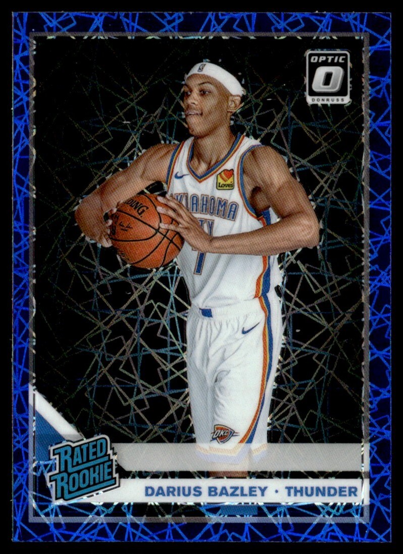 2019-20 Donruss Optic Blue Velocity Darius Bazley Oklahoma City Thunder #156