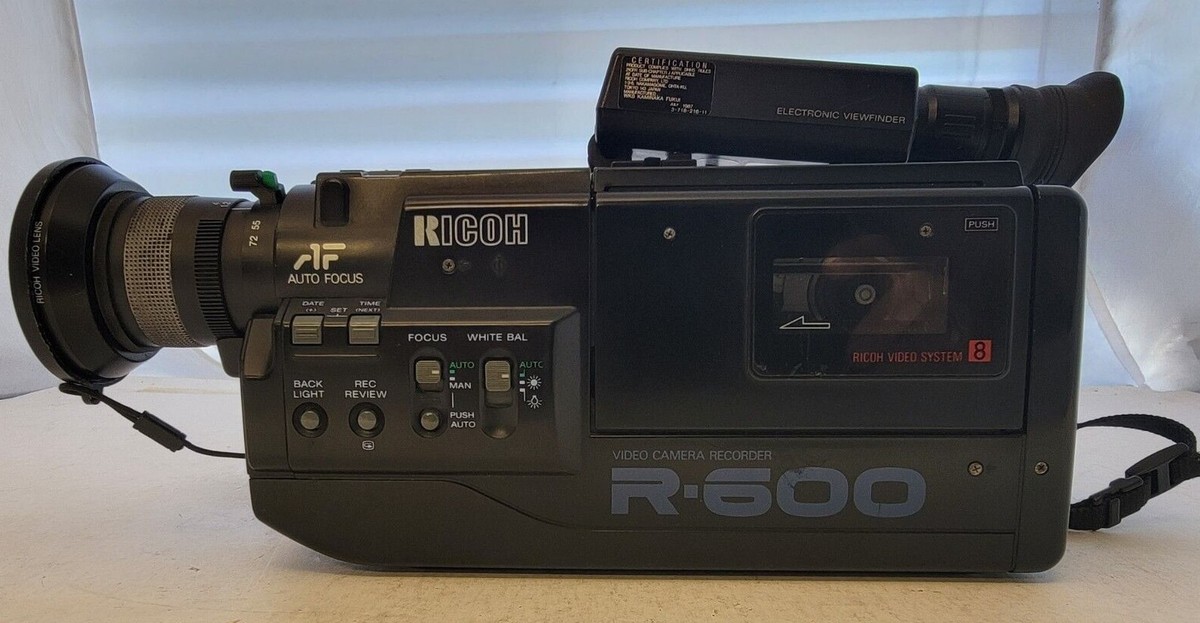 RICOH R-600s ricoh 8mm video system セット RICOH R-600S VINTAGE VIDEO CAMERA RECORDER & ACCESSORIES / BAG | eBay