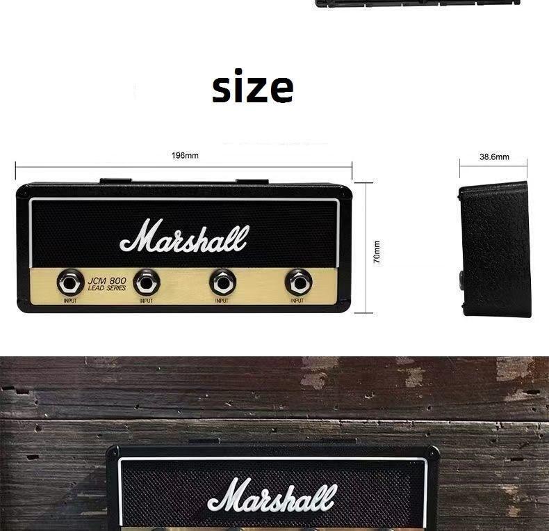 Marshall Amp Key Holder Wall Mounted Jack Rack Key Hanger Retro Guitar