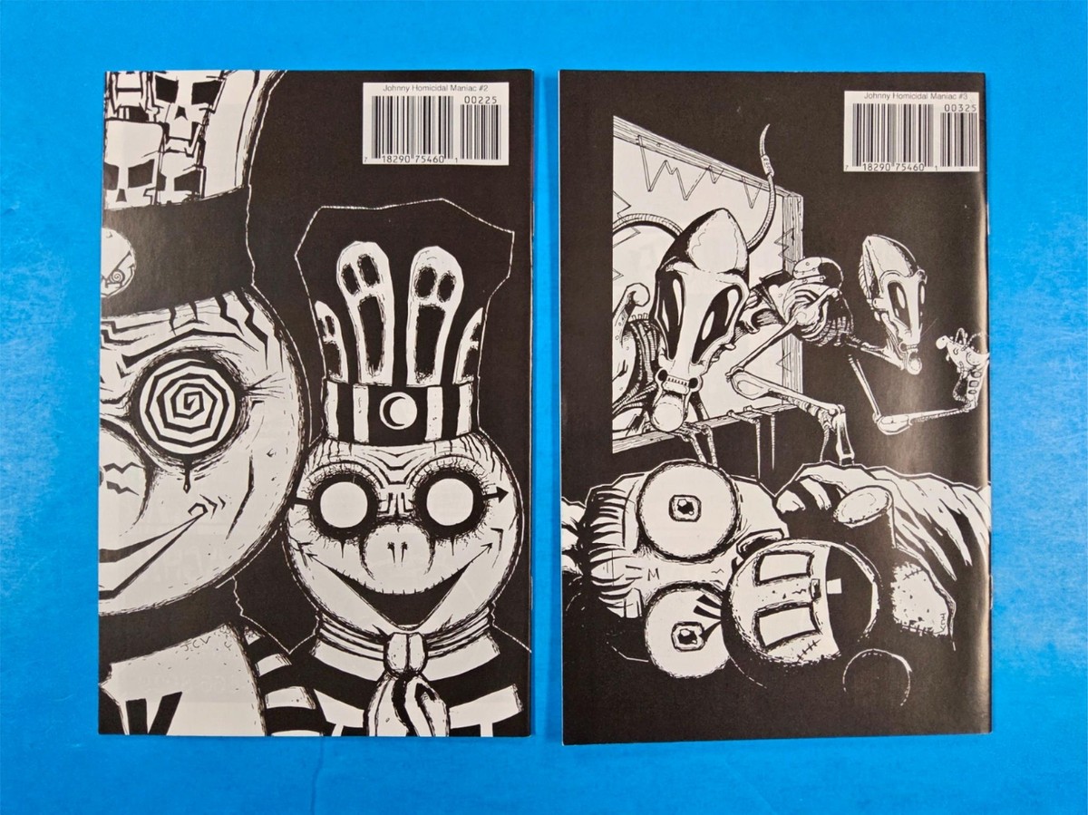 2x JOHNNY The HOMICIDAL MANIAC #2 & 3 Comic JHONEN VASQUEZ Slave