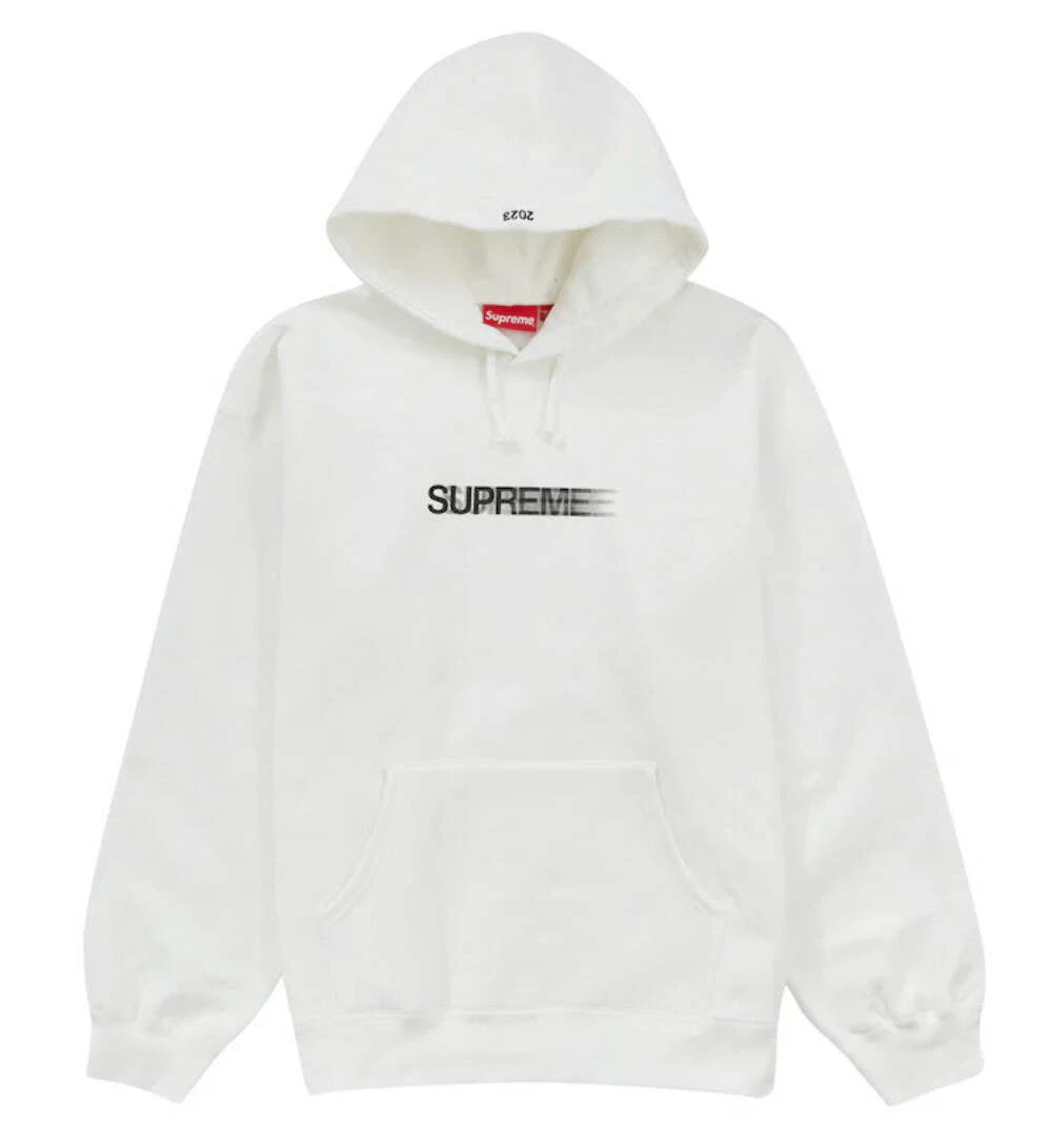 Sweat à capuche Supreme Motion Logo (SS23) blanc