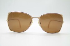 Vintage Rodenstock Exclusive 620 Gold Plated Gold Violet Square Sunglasses NOS