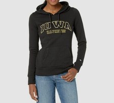  295 Champion Women's Black Long Sleeve Pullover Hooded Sweatshirt Size XL