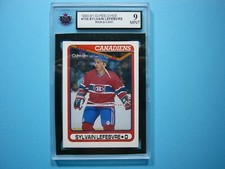 1990/91 O-PEE-CHEE NHL HOCKEY CARD #159 SYLVAIN LEFEBVRE ROOKIE RC KSA 9 MT OPC