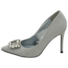 Nine West Fana Bridal Pointy Toe Embellished Dress Pumps 2083 Womens Size 6M