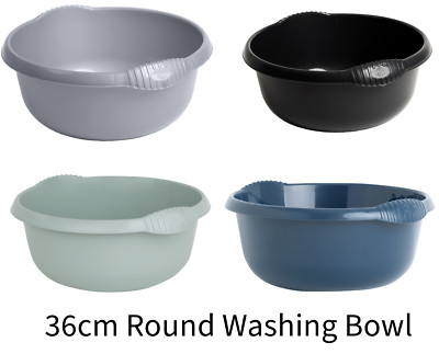 Wham 36 cm runde Spülschüssel - robuste Kunststoff Küchenspüle Becken - 10 l Fassungsvermögen