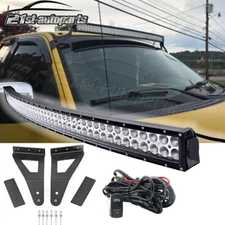 For Ford F150 SVT Raptor 52" Curved LED Light Bar Roof Mount Bracket Wire Kit