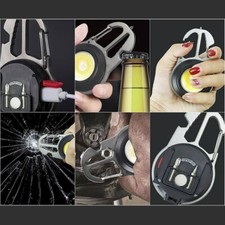 Torcia Multifunzione Ricaricabile da Campeggio e Pesca Apri Bottiglie Treppiede - Miniatura 2