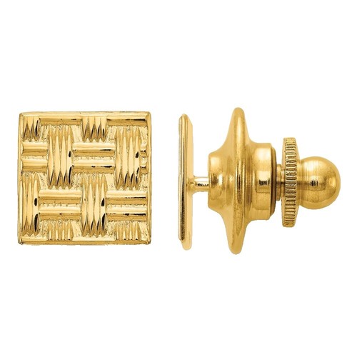 Boutons De Manchettes Et Barrette De Cravate Vintage - Ton Or, Initiale B - Occasion En Bon état, Sans Marque