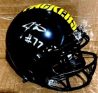 JORDAN MORGAN Green Bay Packers SIGNED Black Mini Helmet JSA COA