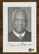 JUSTICE CLARENCE THOMAS SUPREME COURT SIGNED PICTURE AUTOGRAPHED BECKETT BAS COA