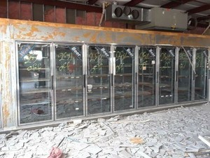 12 door walk in cooler