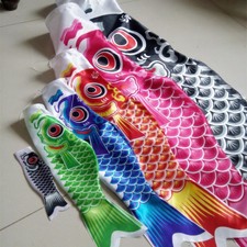 20cm-120cm Japanese Carp Windsock Fish Flag Streamer Festival Home Decoration