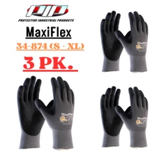 34-874(S-XL) MaxiFlex Ultimate Micro Foam Nitrile Grip Coated Work Gloves (3 PK)