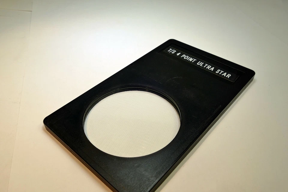 T/S 4-Point Cross Ultra Star CS Lens Filter drop in square 3X3" for Lindahl  - Image 2 of 4