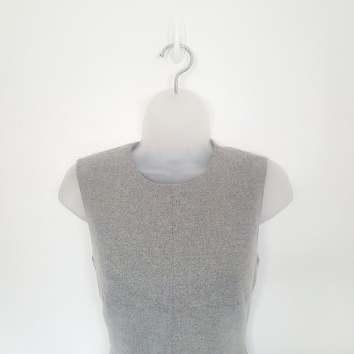Diane Von Furstenburg Dress Wool UK 8 DVF Laine Shift Grey Split Occasion Wear - Picture 4 of 13