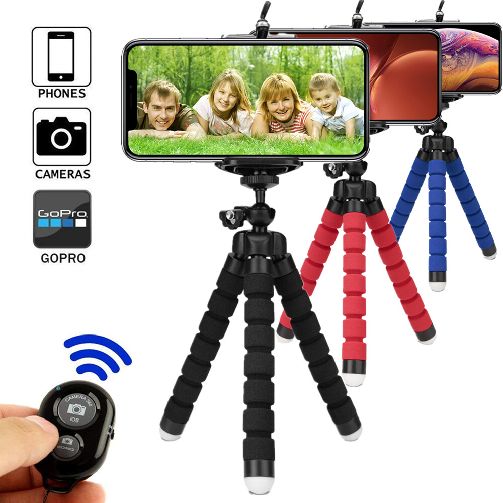 Phone Tripod Holder Flexible Sponge Octopus Stand Mount Selfie Stick Bracket