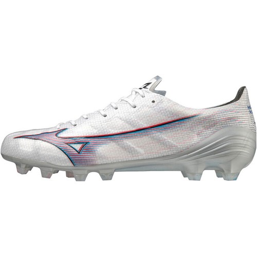 Mizuno Soccer Cleats Mizuno Alpha ELITE WHITE / IGNITION RED P1GA236209 - Picture 4 of 10