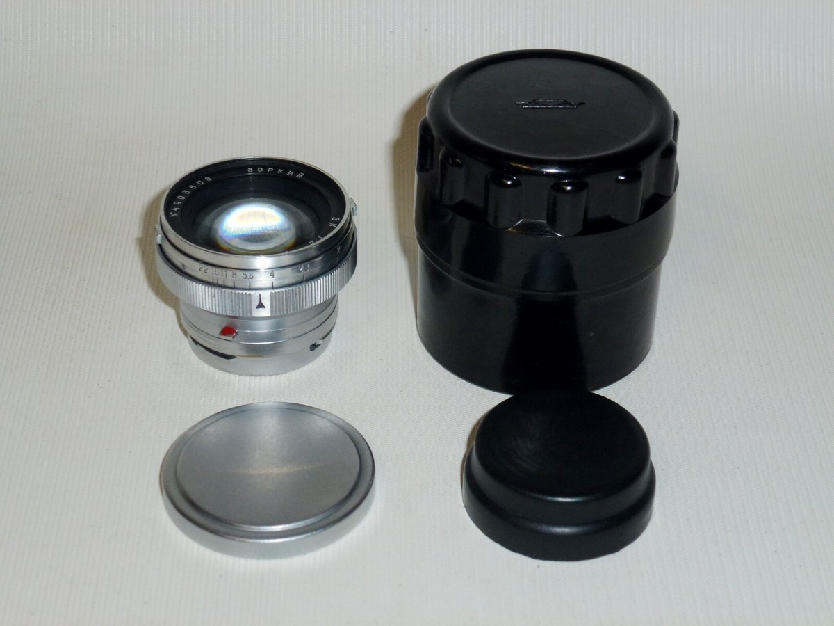 ZORKI ZK 2/50 Red P Soviet Rare Lens Sonnar Copy For Contax Kiev