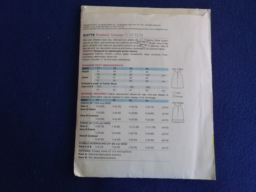 Kwik Sew Patterns ~ All Patterns are Size T1-T4 * ~ * ~ * ~ * ~ * Listing 2073 - Picture 31 of 55