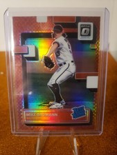 2022 Optic Donruss Mike Baumann Rated Rookie  #57 FOTL RED SNAKESKIN PRIZM /99