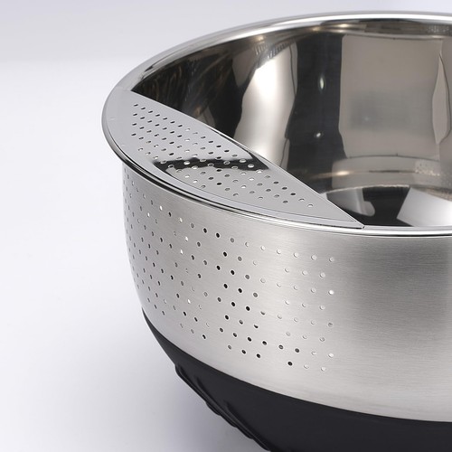 Rice Washer Strainer Bowl Quinoa Washing Bowl whit Handle Stainless Steel Col... - Picture 6 of 7