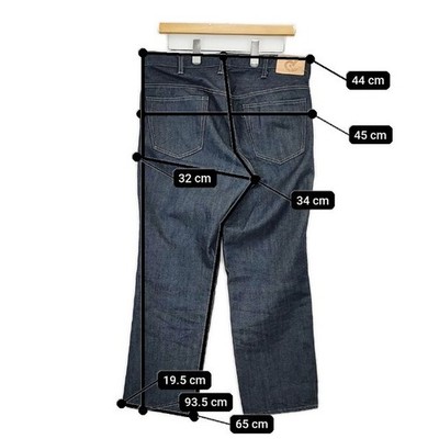 45R/45rpm Rye denim Crosby 5 (best pair) size 32 Denim pants Navy