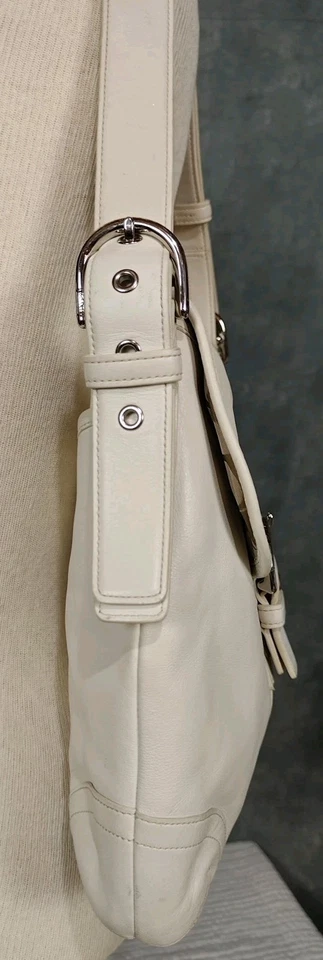 Coach Vintage Shoulder Bag/Crossbody Purse White SoHo L3S-9480 1993 - Image 2 of 4