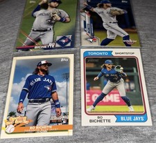 Bo Bichette 2020 Topps Opening Day RC #173 & #SP-4 Sticker & #SHS-24 & 2023 #360