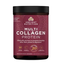 Ancient Nutrition Multi Collagen Protein 16 oz Powder  Free Delivery