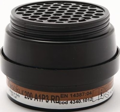 EKASTU SAFETY Kombinationsfilter 200 A1-P3 4 Stk. für Atemschutz-Halbmasken