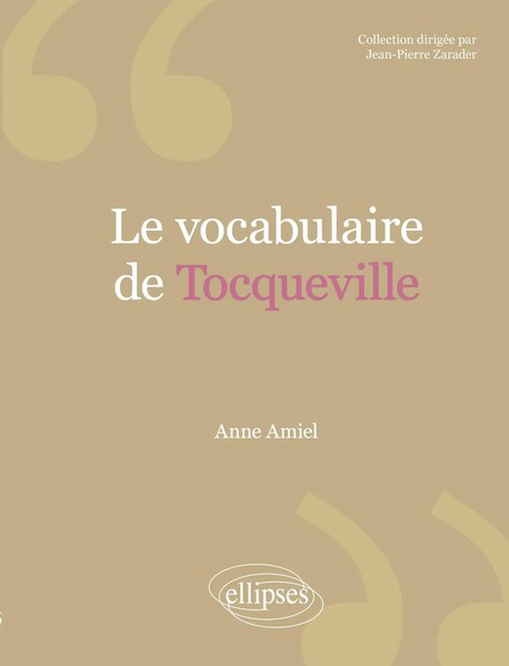 Anne Amiel | Vocabulaire De Tocqueville (Le) | Taschenbuch | FranzöSisch (2002)-image