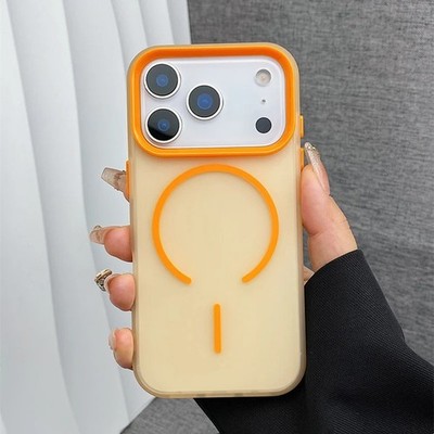 Magnetic Solid Color Case for Apple iPhone 17 16 15 14 13 Pro Max Plus Air