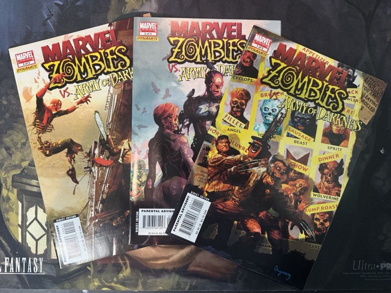 Marvel Comics Marvel Zombies vs. Army of Darkness #1-3 Lot Suydam Grevioux