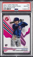2024 TOPPS PRISTINE PINK REFRACTOR #90 PETE CROW-ARMSTRONG 8/15 PSA 10