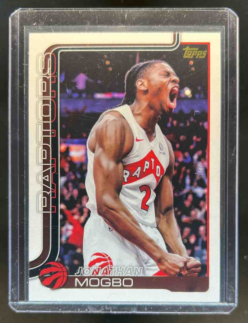 2025-26 Topps Jonathan Mogbo Golden Mirror Image Variation SSP #29 Raptors