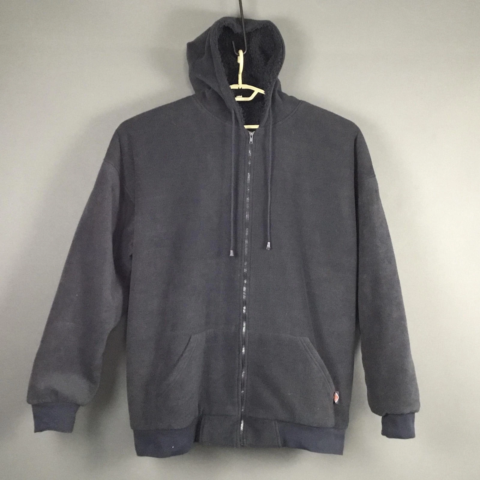 Arcticknit Jacket Mens 2XL Navy Blue Sherpa Lined Hooded Fleece Parka Coat